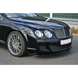 Накладка сплиттер на передний бампер на Bentley Continental GT I